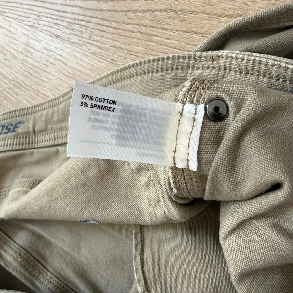 Duluth Flex Fire Hose Slim Fit Pants Mens 40x30 Khaki Tan Workwear Utility